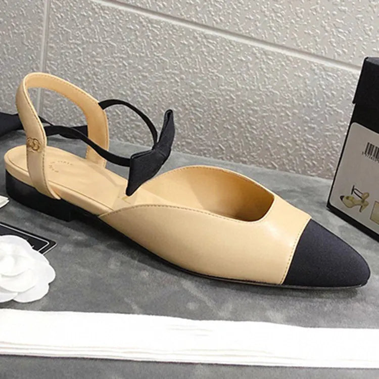 French Small Fragrant Wind Toe Cap Sandals - Bellarte Enchanté French Small Fragrant Wind Toe Cap Sandals